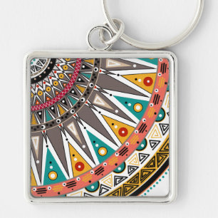 Ethnic, ornament key ring
