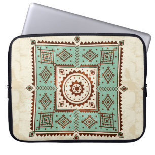 Ethnic ornament laptop sleeve