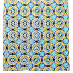 Ethnic ornament shower curtain