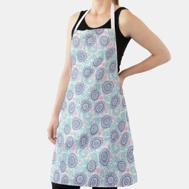 Ethnic Paisley Pattern Apron (Insitu)