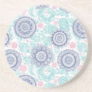 Ethnic Paisley Pattern Coaster