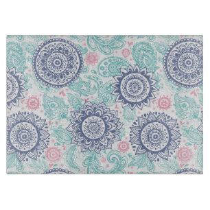 Ethnic Paisley Pattern Cutting Board