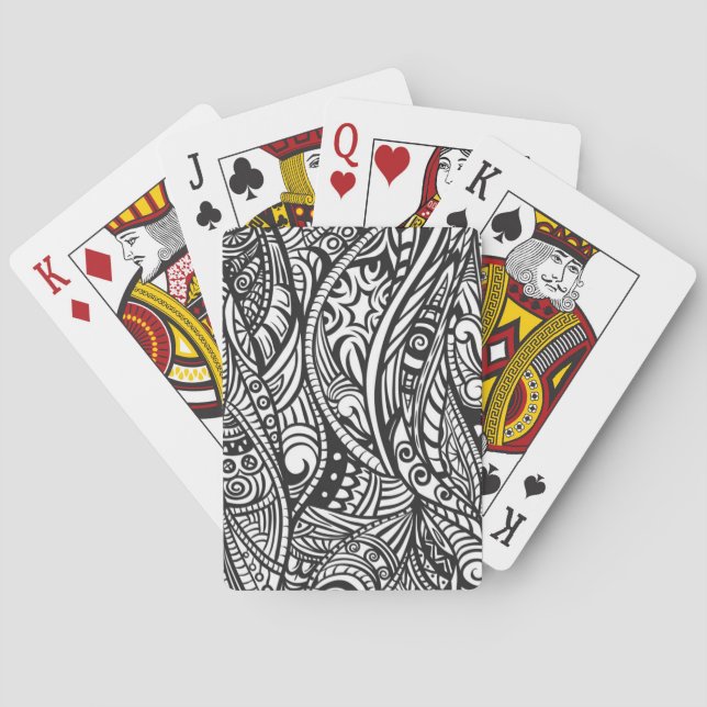 Ethnic pattern 3 playing cards (Back)