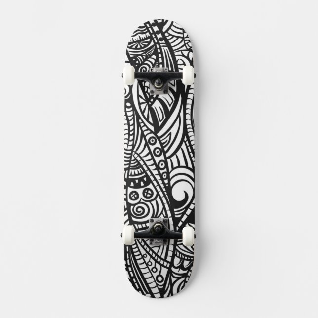Ethnic pattern 3 skateboard (Front)