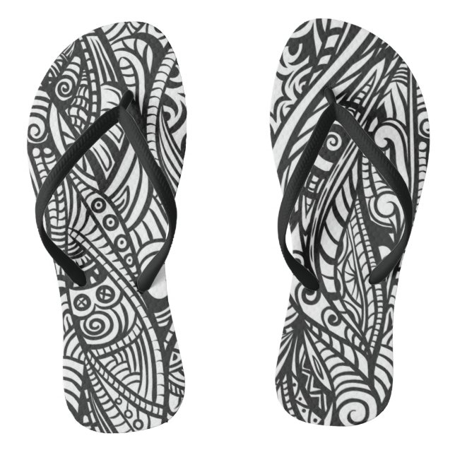 Ethnic pattern 3 thongs (Footbed)