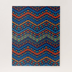 Ethnic pattern colourful ethnic African Jigsaw Puzzle