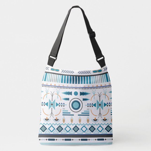 Ethnic Pattern Crossbody Bag (Front)