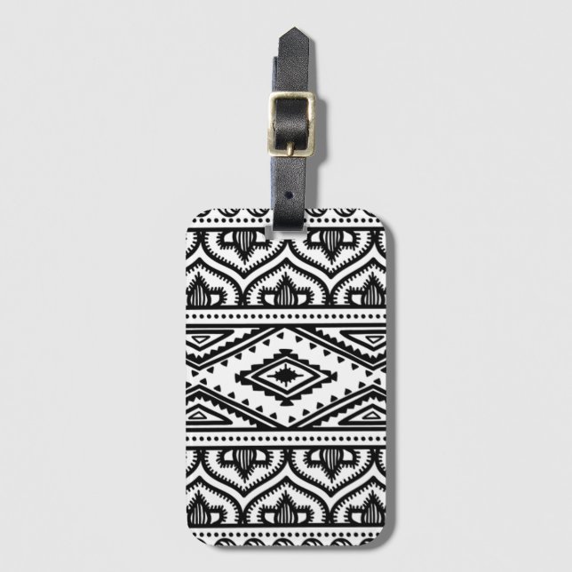 Ethnic Pattern Design Luggage Tag (Front Vertical)