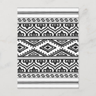 Ethnic Pattern Design Postcard