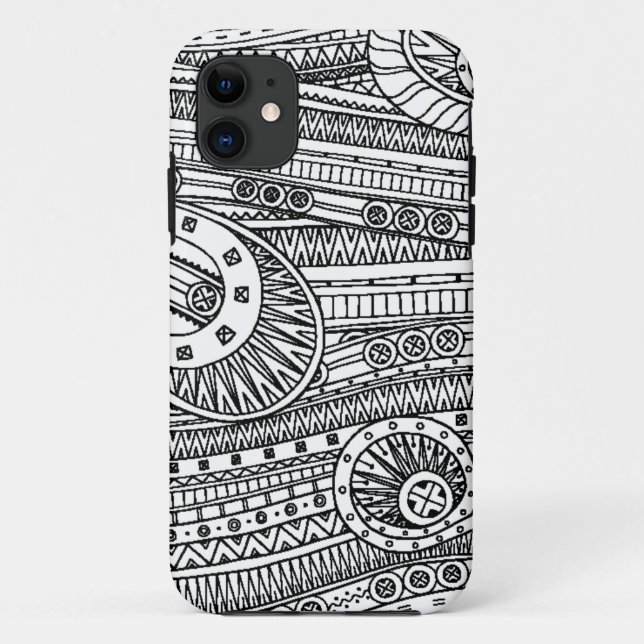 Ethnic Pattern Doodle Case-Mate iPhone Case (Back)