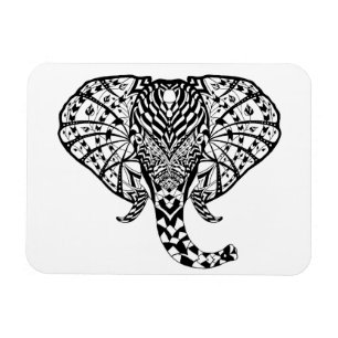Ethnic Pattern Elephant Magnet