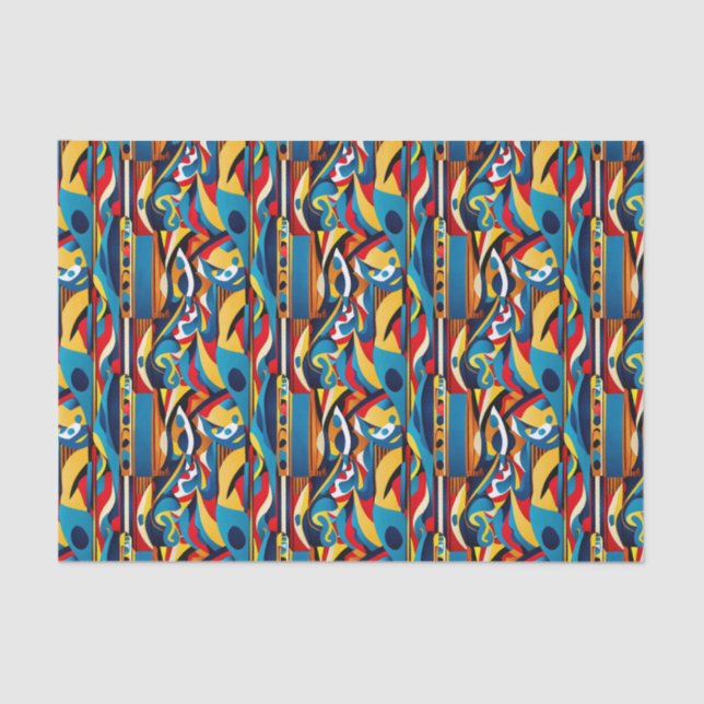 Ethnic pattern, Ethnic design, Ethnic Tissue Paper (Front)