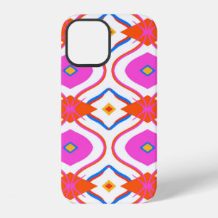Ethnic pattern in bright pink colour with Arabic,  iPhone 12 Case