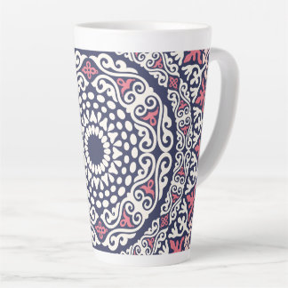 Ethnic pattern Mandala boho chic Indian style Latte Mug