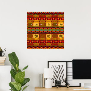 Ethnic Pattern Poster
