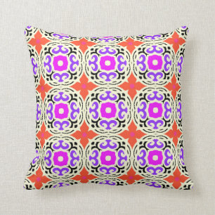 Ethnic Pattern with Moroccan Motifs Cushion