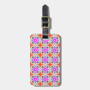 Ethnic Pattern with Moroccan Motifs Luggage Tag