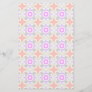 Ethnic Pattern with Moroccan Motifs Stationery