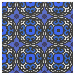Ethnic Pattern with Turkish Motifs Fabric