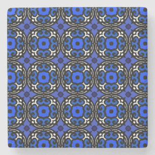 Ethnic Pattern with Turkish Motifs Stone Coaster