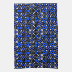 Ethnic Pattern with Turkish Motifs Tea Towel