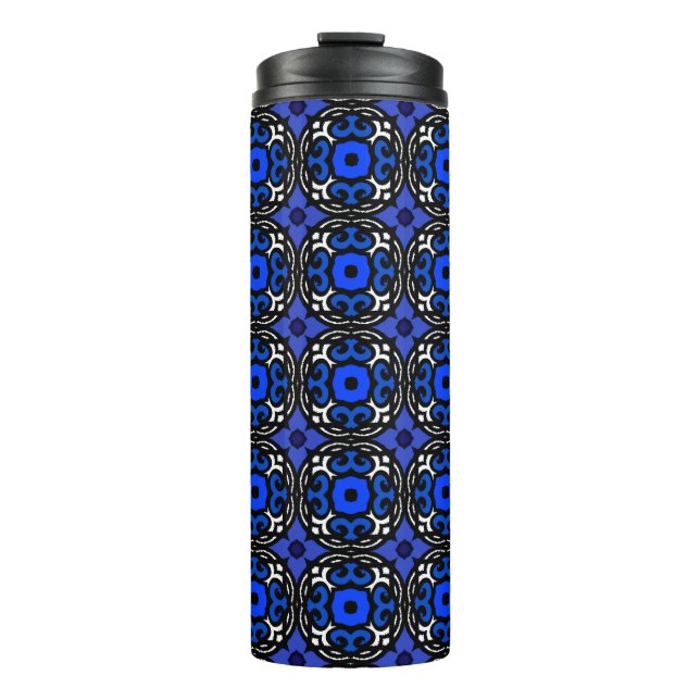 Ethnic Pattern with Turkish Motifs Thermal Tumbler (Front)