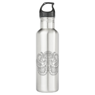Ethnic Patterned Octopus 710 Ml Water Bottle