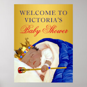 Ethnic Prince Baby Shower Sign