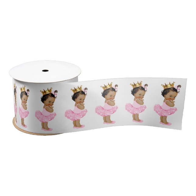 Ethnic Princess Baby Girl Satin Ribbon (Spool)