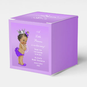 Ethnic Princess Baby Shower Lavender Favour Box