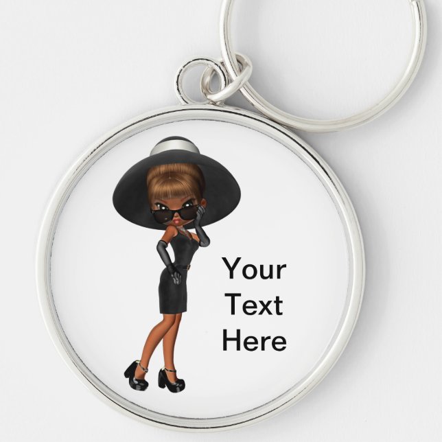 Ethnic Princess Diva Keychain (Front)