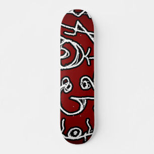 Ethnic Reminiscences Print Design Skateboard