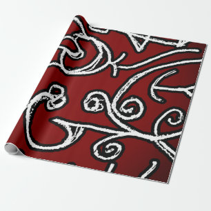 Ethnic Reminiscences Print Design Wrapping Paper