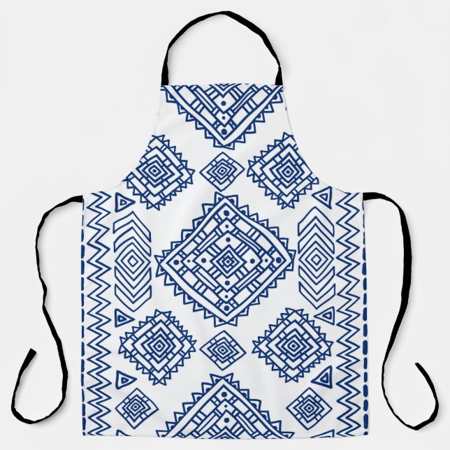 Ethnic seamless geometric pattern apron (Front)