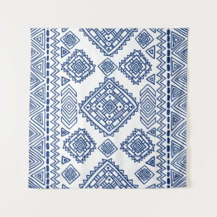 Ethnic seamless geometric pattern tapestry