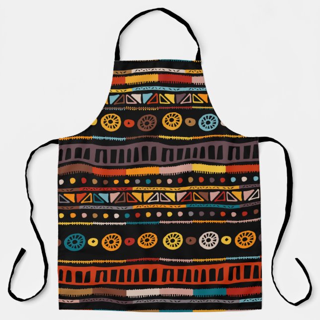 Ethnic seamless in native style. pattern with Amer Apron (Front)