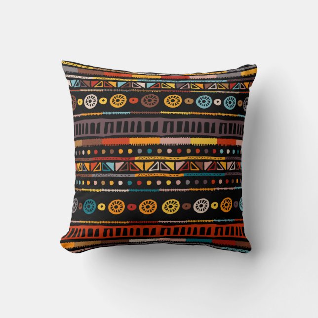 Ethnic seamless in native style. pattern with Amer Cushion (Front)
