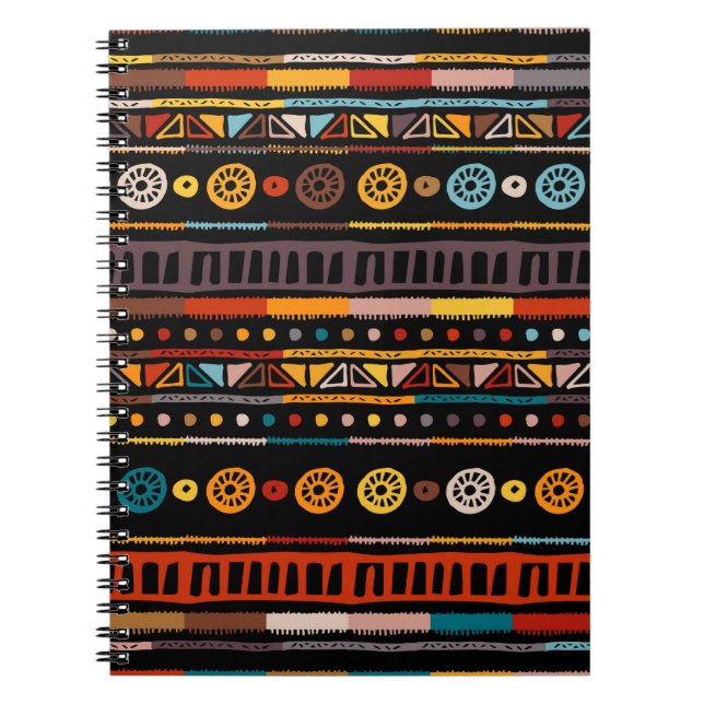 Ethnic seamless in native style. pattern with Amer Notebook (Front)