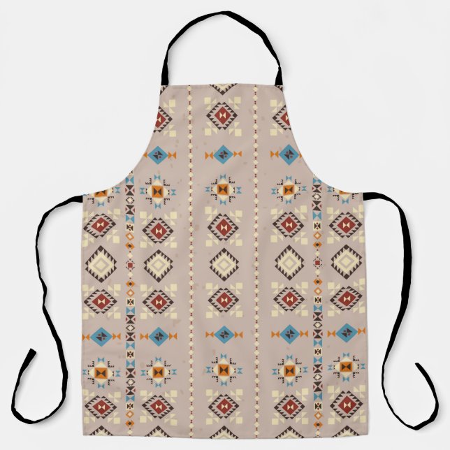 Ethnic seamless pattern apron (Front)