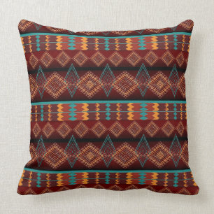 ethnic seamless pattern cushion