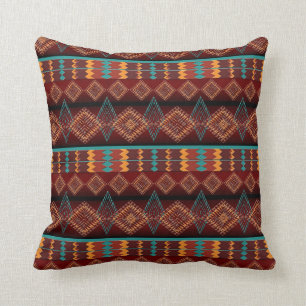 ethnic seamless pattern cushion
