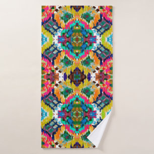 Ethnic seamless pattern. Ethnic boho ornament. Rep Bath Towel