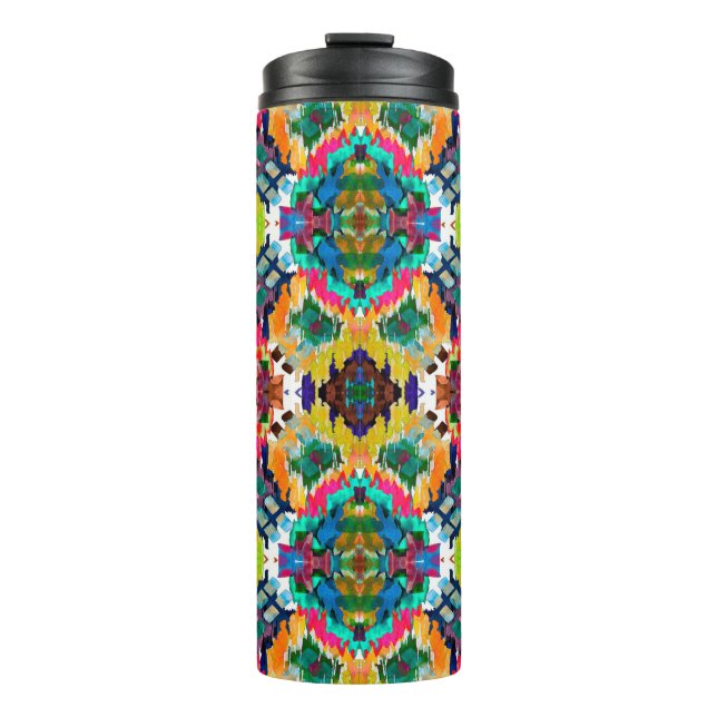 Ethnic seamless pattern. Ethnic boho ornament. Rep Thermal Tumbler (Front)
