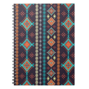 Ethnic seamless pattern notebook