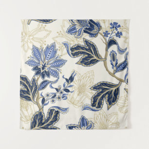 Ethnic seamless pattern with Indian ornament. Vint Tapestry