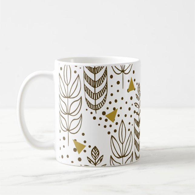 Ethnic seamless pattern with stylish trees. Endles Coffee Mug (Left)