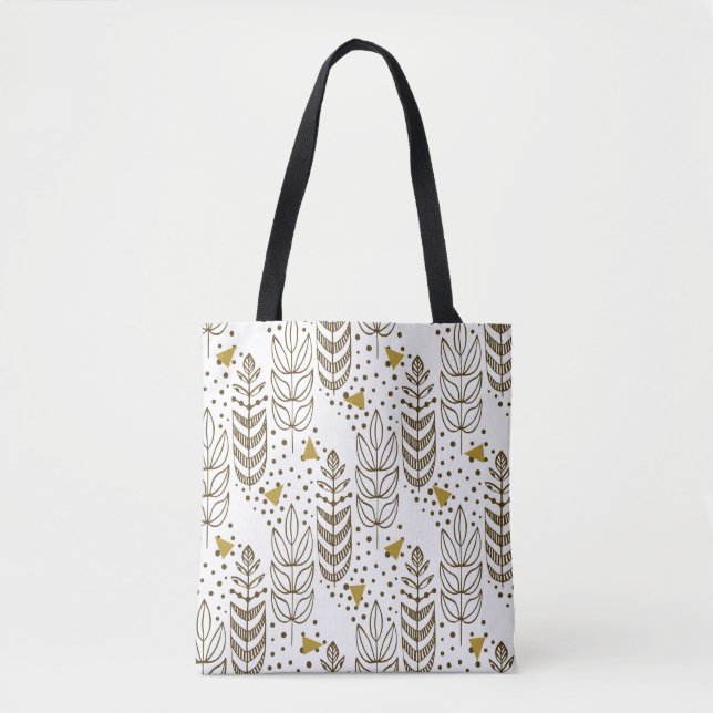 Ethnic seamless pattern with stylish trees. Endles Tote Bag (Front)