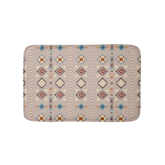 Ethnic: seamless tribal pattern bath mat (Front)