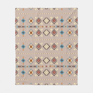 Ethnic: seamless tribal pattern fleece blanket