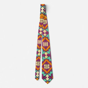 Ethnic Soul Retro Custom Pattern Tie